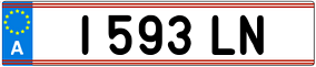 Truck License Plate
